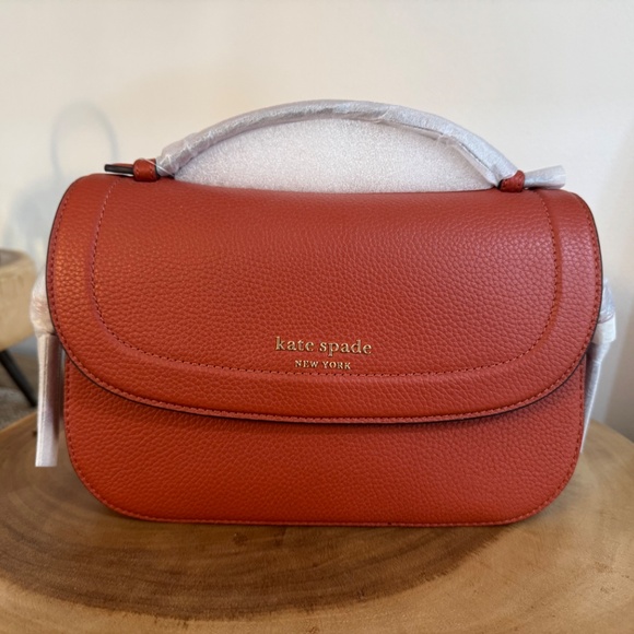 KATE SPADE NEW YORK Crossbody Brown Knott NEW with TAGS in Autumn Oak - Picture 10 of 15